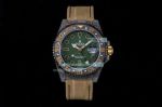 JH Factory Rolex NTPT Carbon GMT-Master II Green Dial Watch 40MM